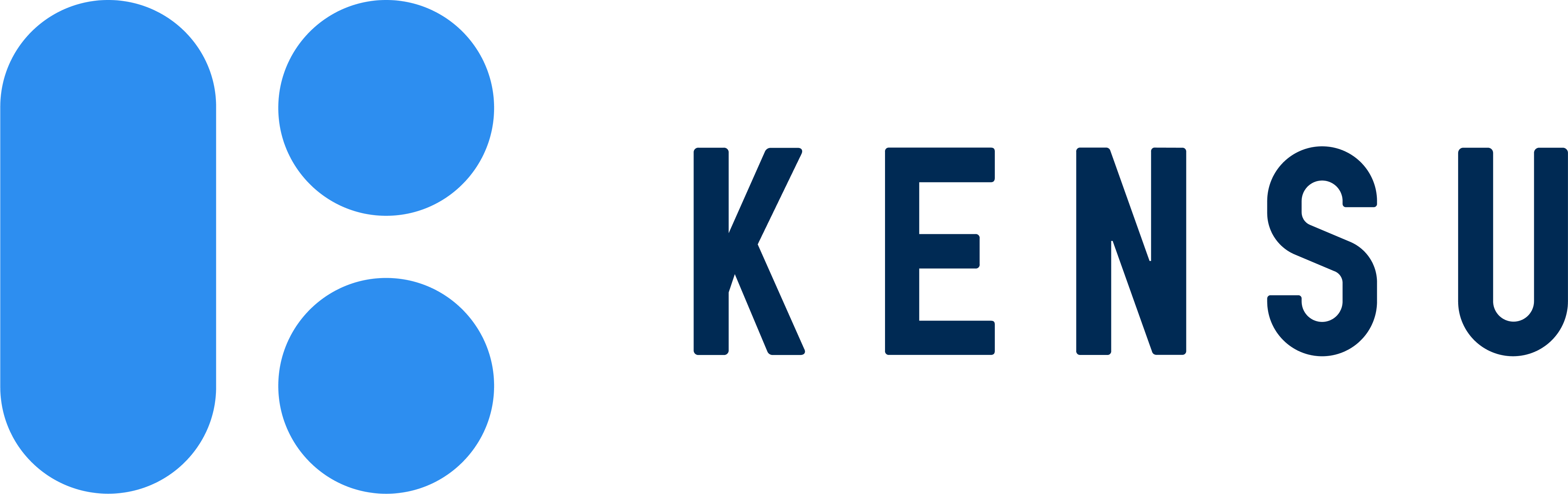 Logo kensu flashy blue + navy