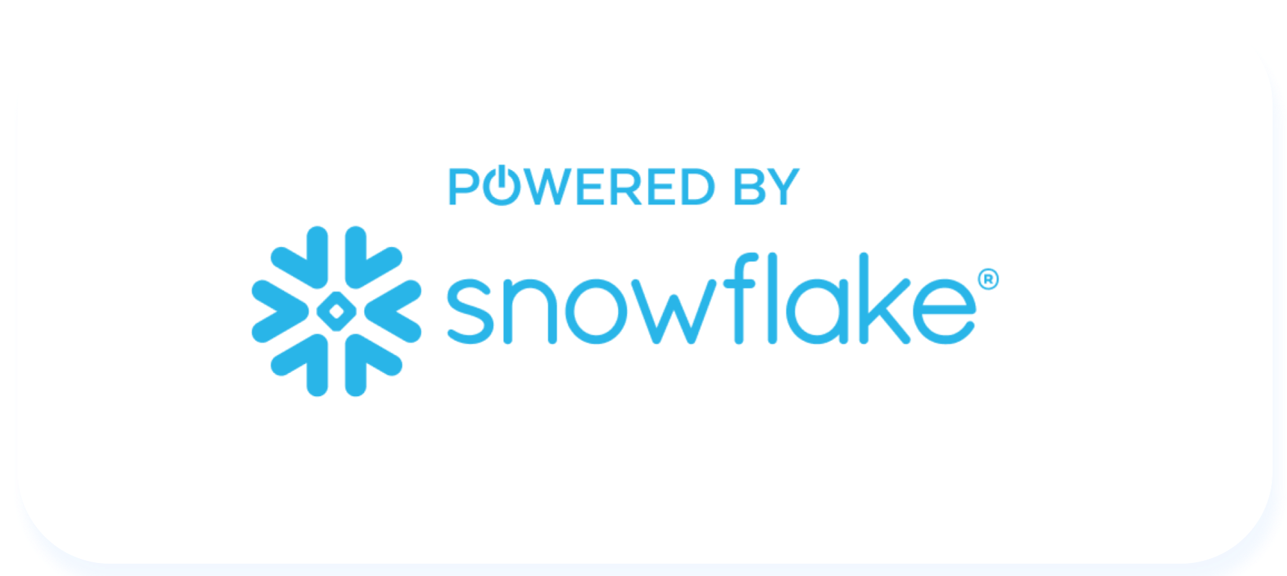 Logo Snowflake [powered by]