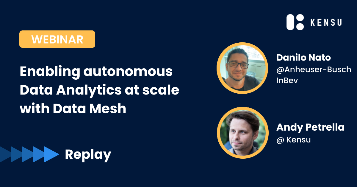 Webinar replay data analytics with data mesh - visual