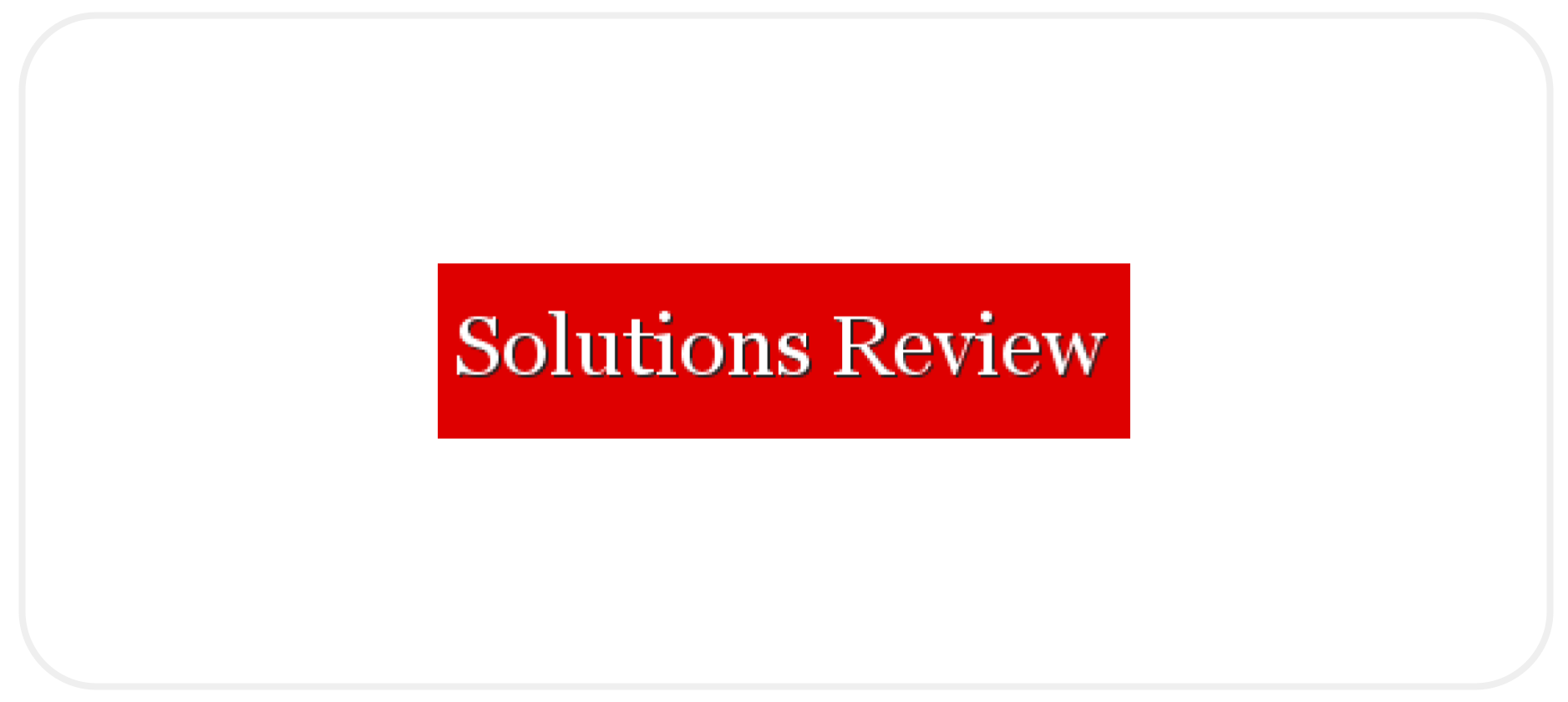 Solutions Review logo grey border