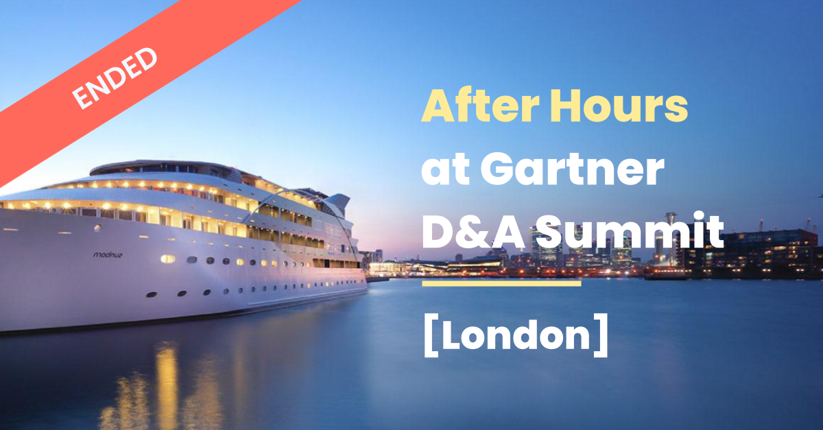 After hours Gartner London Summit visual